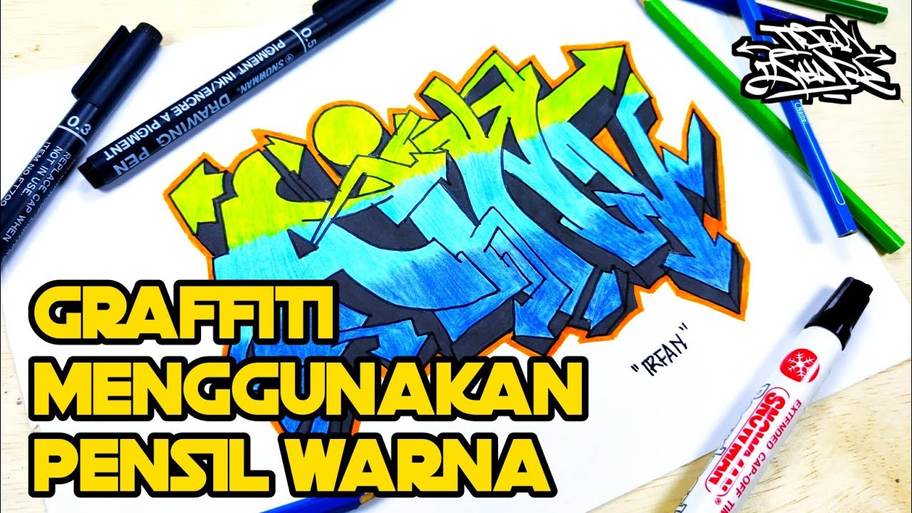 Detail Alat Untuk Menggambar Graffiti Di Kertas Nomer 28