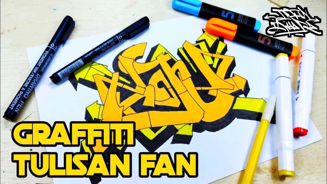 Detail Alat Untuk Menggambar Graffiti Di Kertas Nomer 48