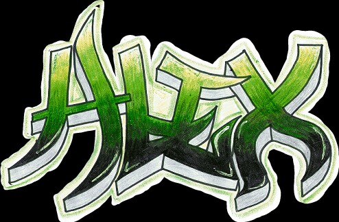 Detail Alex Graffiti Nomer 34