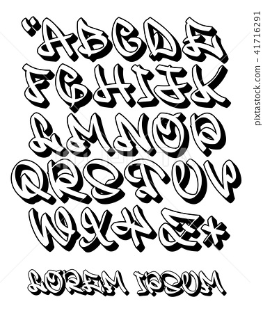 Detail Alfabet Graffiti 3d Nomer 7
