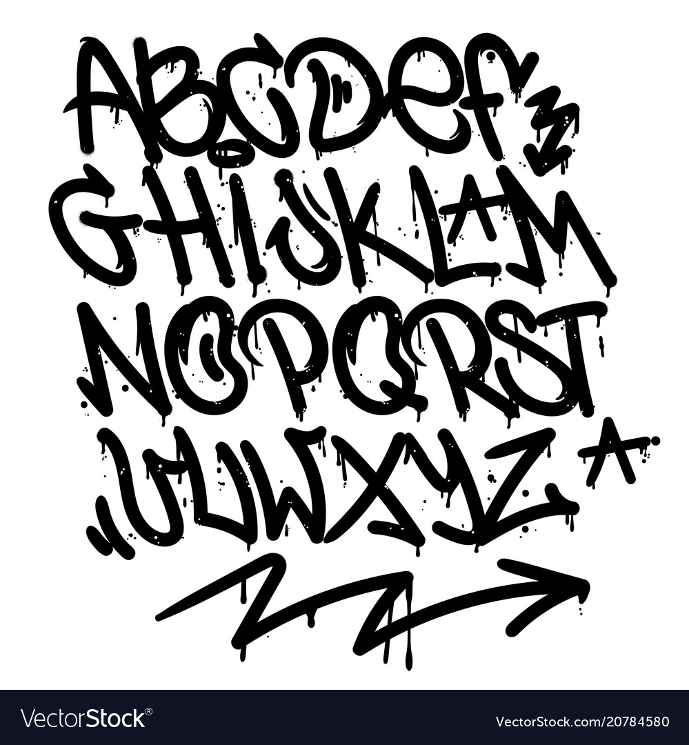 Detail Alfabet Graffiti Nomer 5