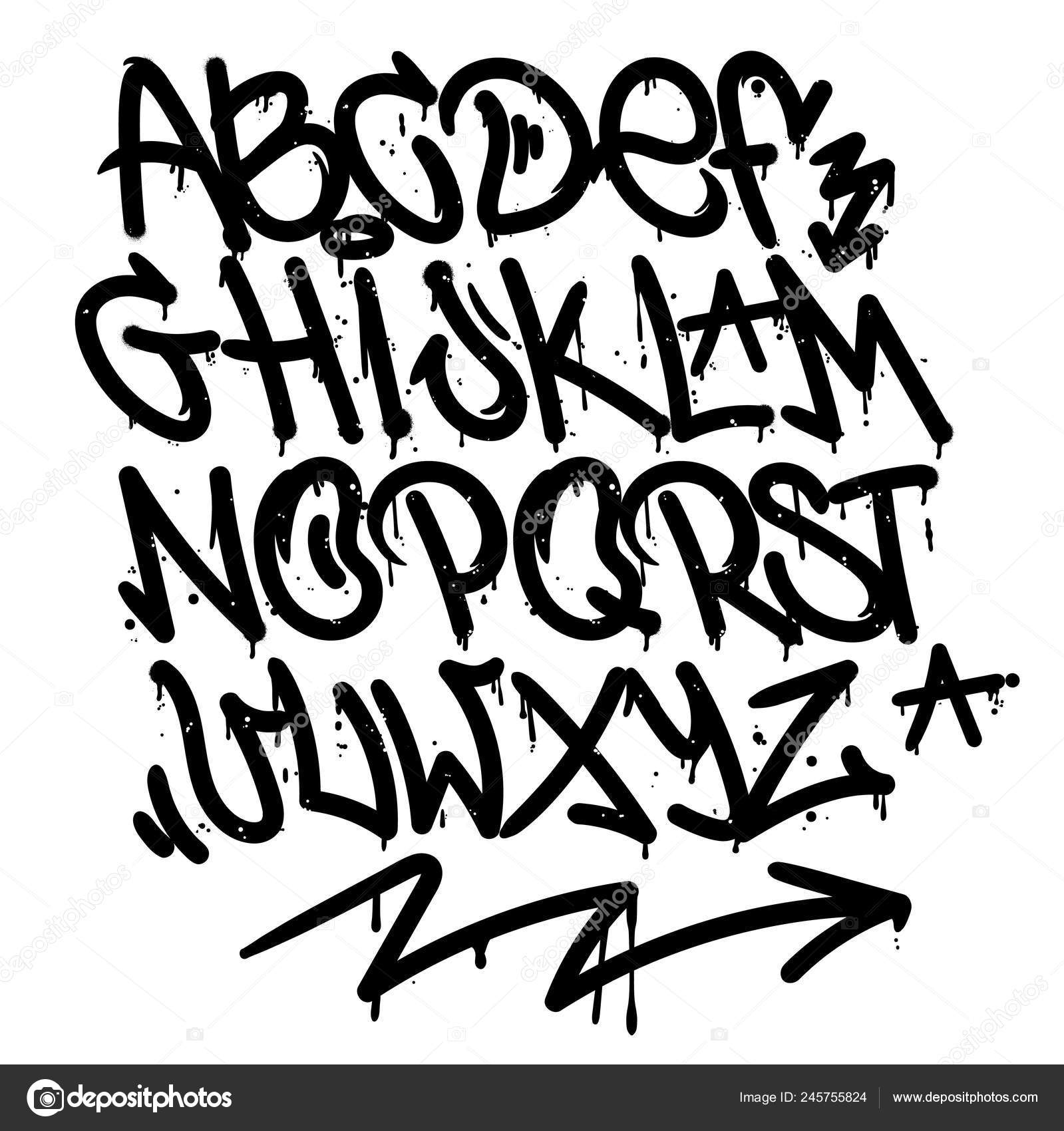 Detail Alfabet Graffiti Distro Nomer 7