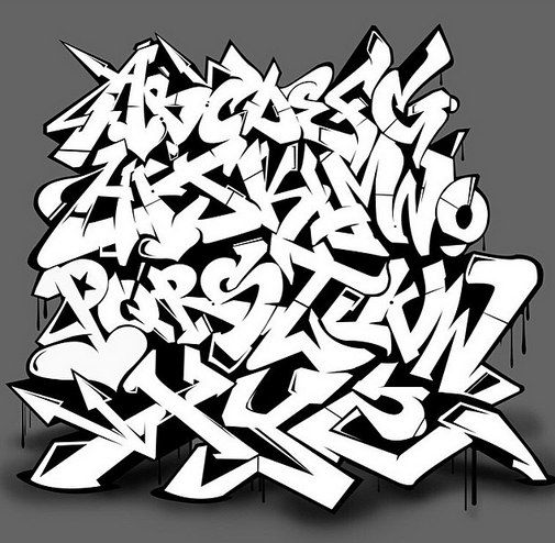 Detail Alfabet Graffiti Draw Nomer 44