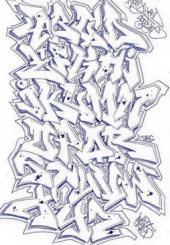 Detail Alfabet Graffiti Pinterest Nomer 17