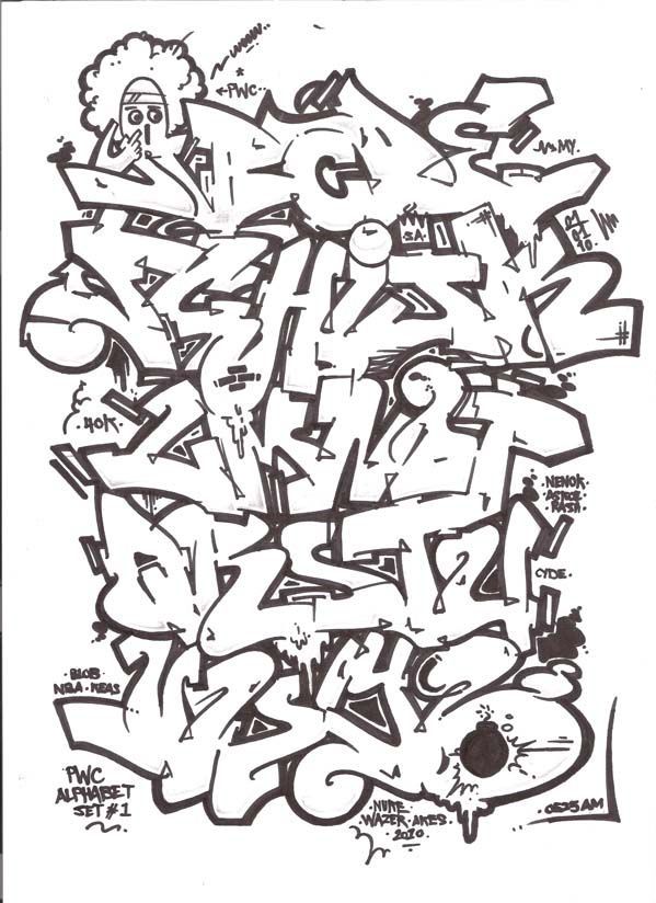 Detail Alfabet Graffiti Street Nomer 13