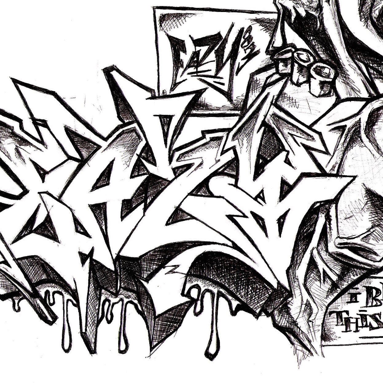 Detail Alphabet 3d Graffiti Nomer 34