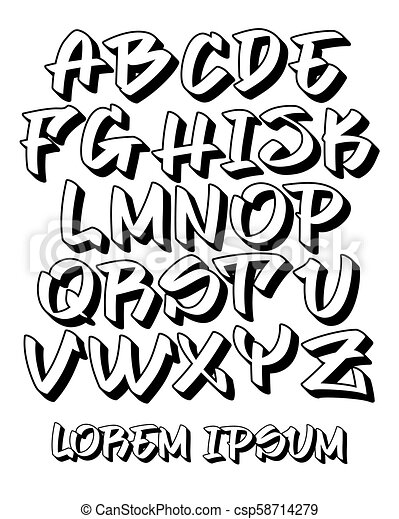Detail Alphabet Graffiti 3d Abc Nomer 11