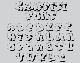 Download Alphabet Graffiti 3d Abc Nomer 33