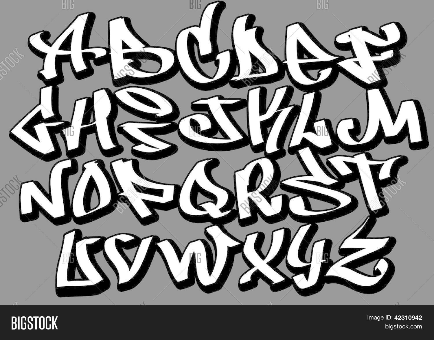 Detail Alphabet Graffiti 3d Abc Nomer 51