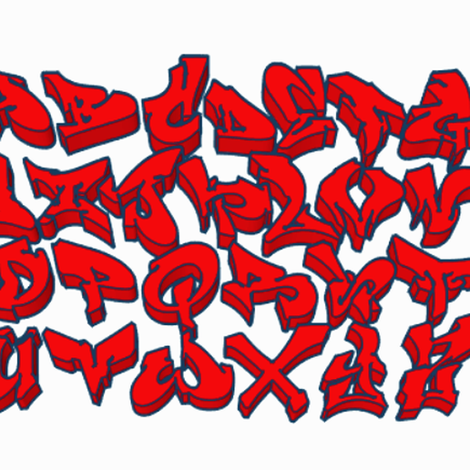 Detail Alphabet Graffiti 3d Png Nomer 9