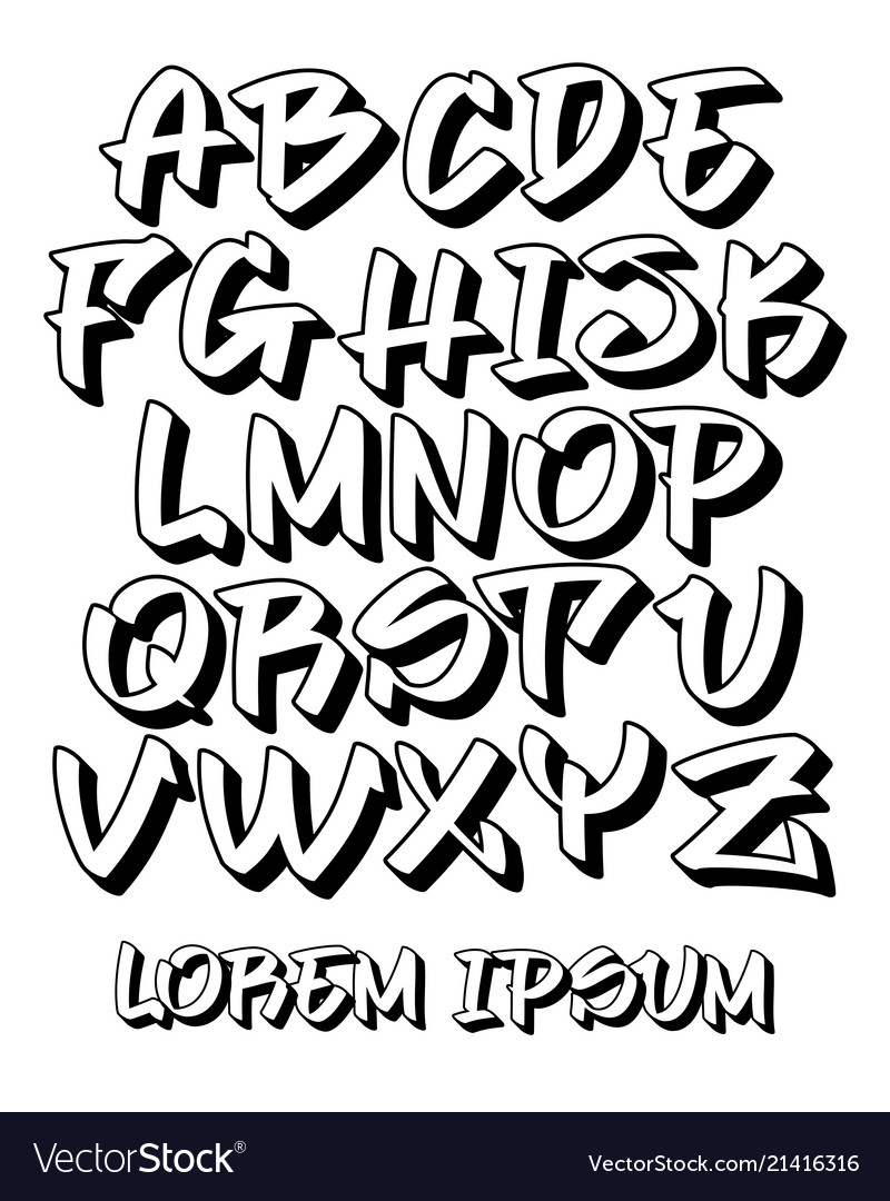 Detail Alphabet Graffiti 3d Png Nomer 4