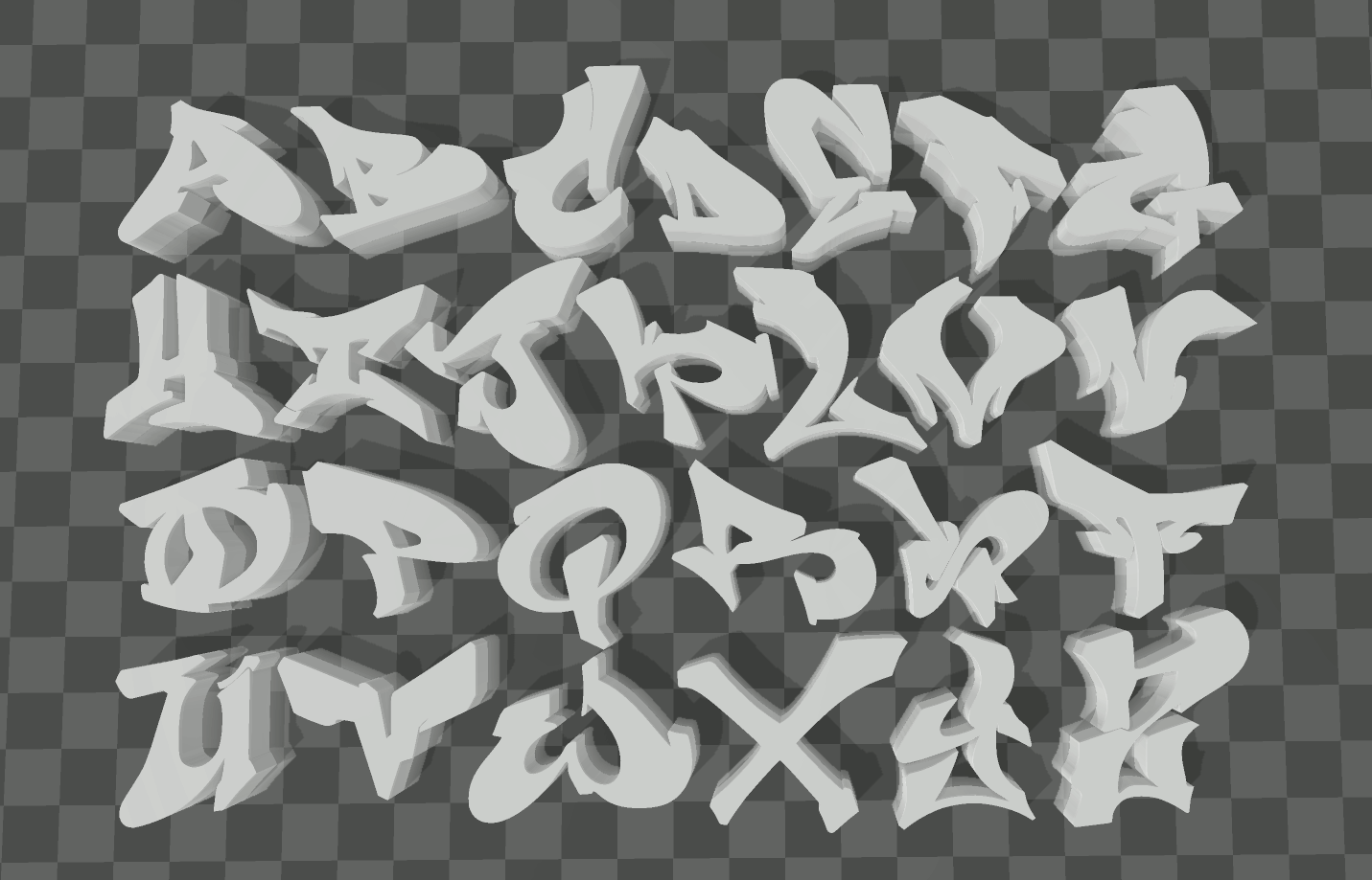 Detail Alphabet Graffiti 3d Png Nomer 7