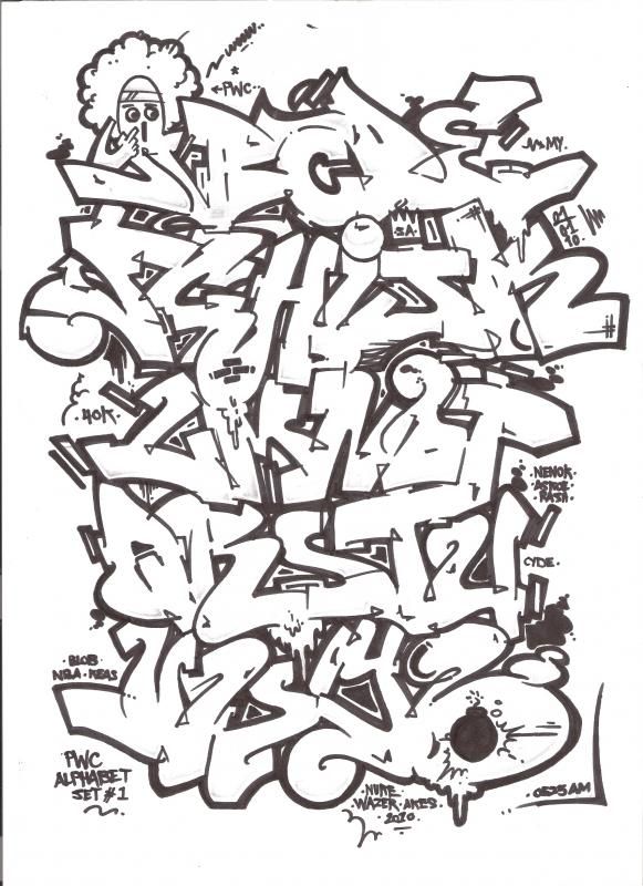 Detail Alphabet Graffiti Best Nomer 6