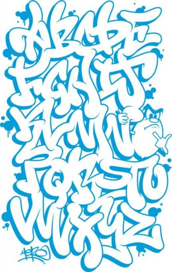 Detail Alphabet Graffiti Bubble Nomer 26