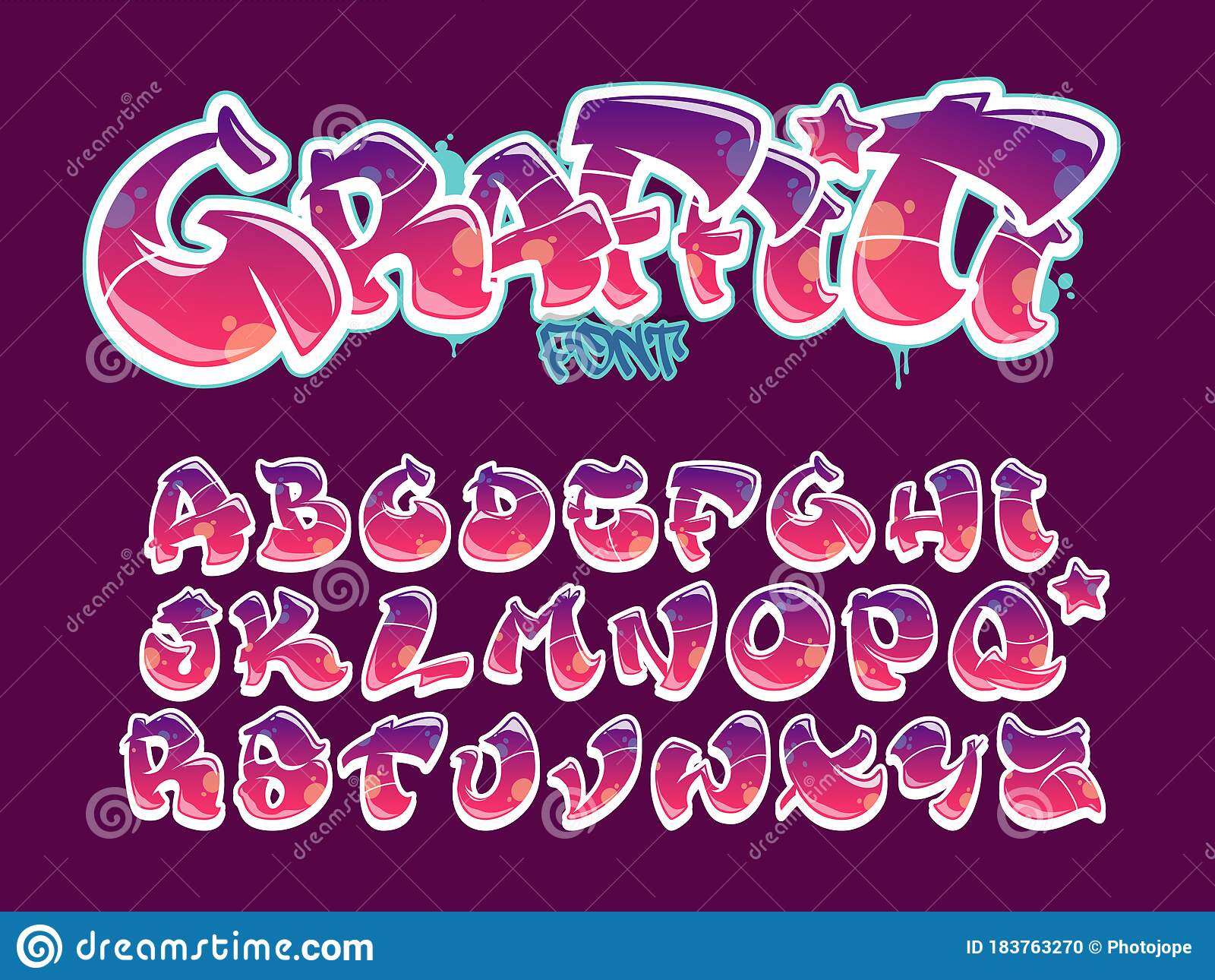 Detail Alphabet Graffiti Bubble Nomer 33