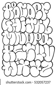Detail Alphabet Graffiti Bubble Letters Nomer 30