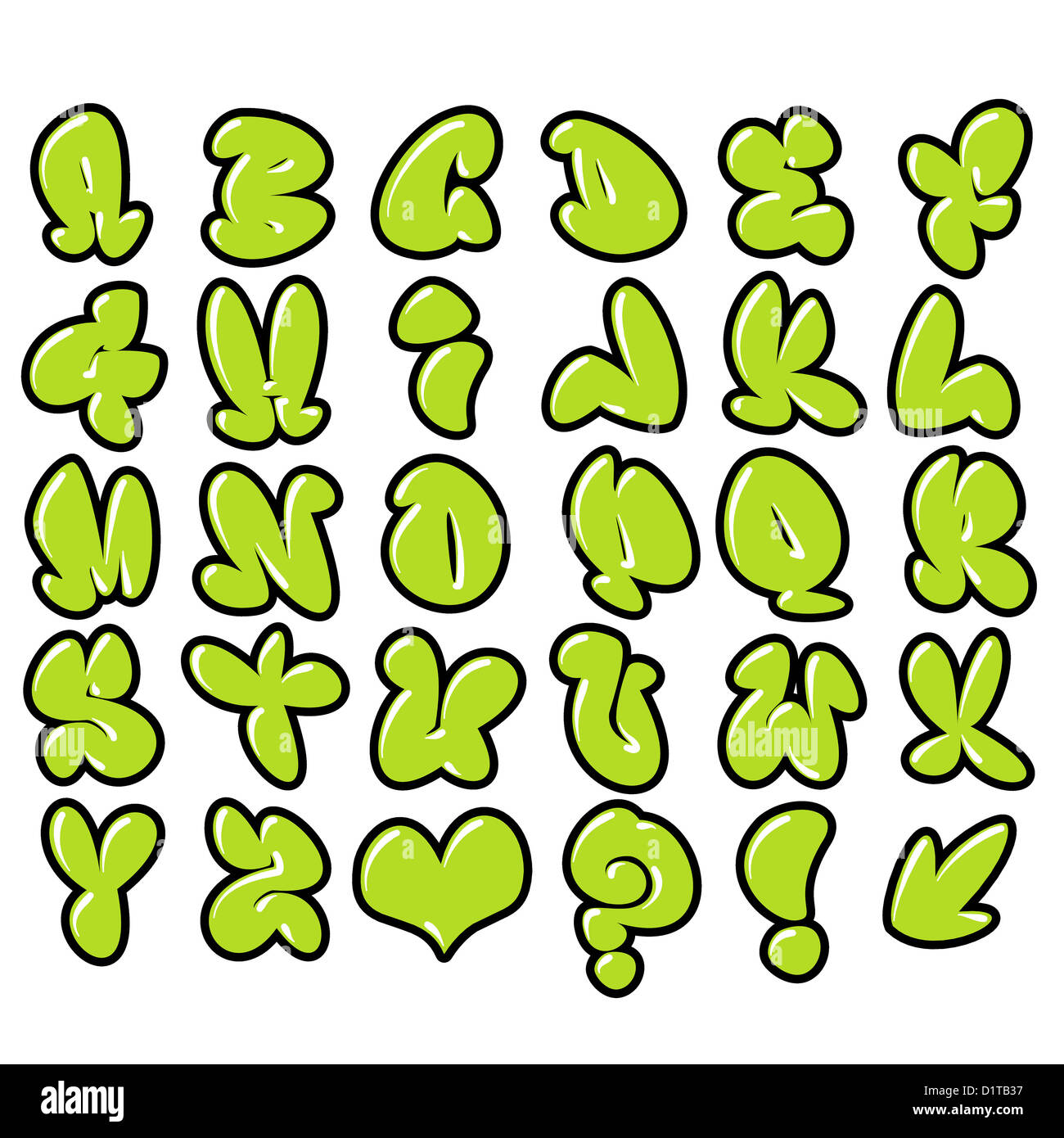 Detail Alphabet Graffiti Bubble Letters Nomer 34