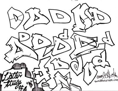 Detail Alphabet Graffiti D Nomer 7