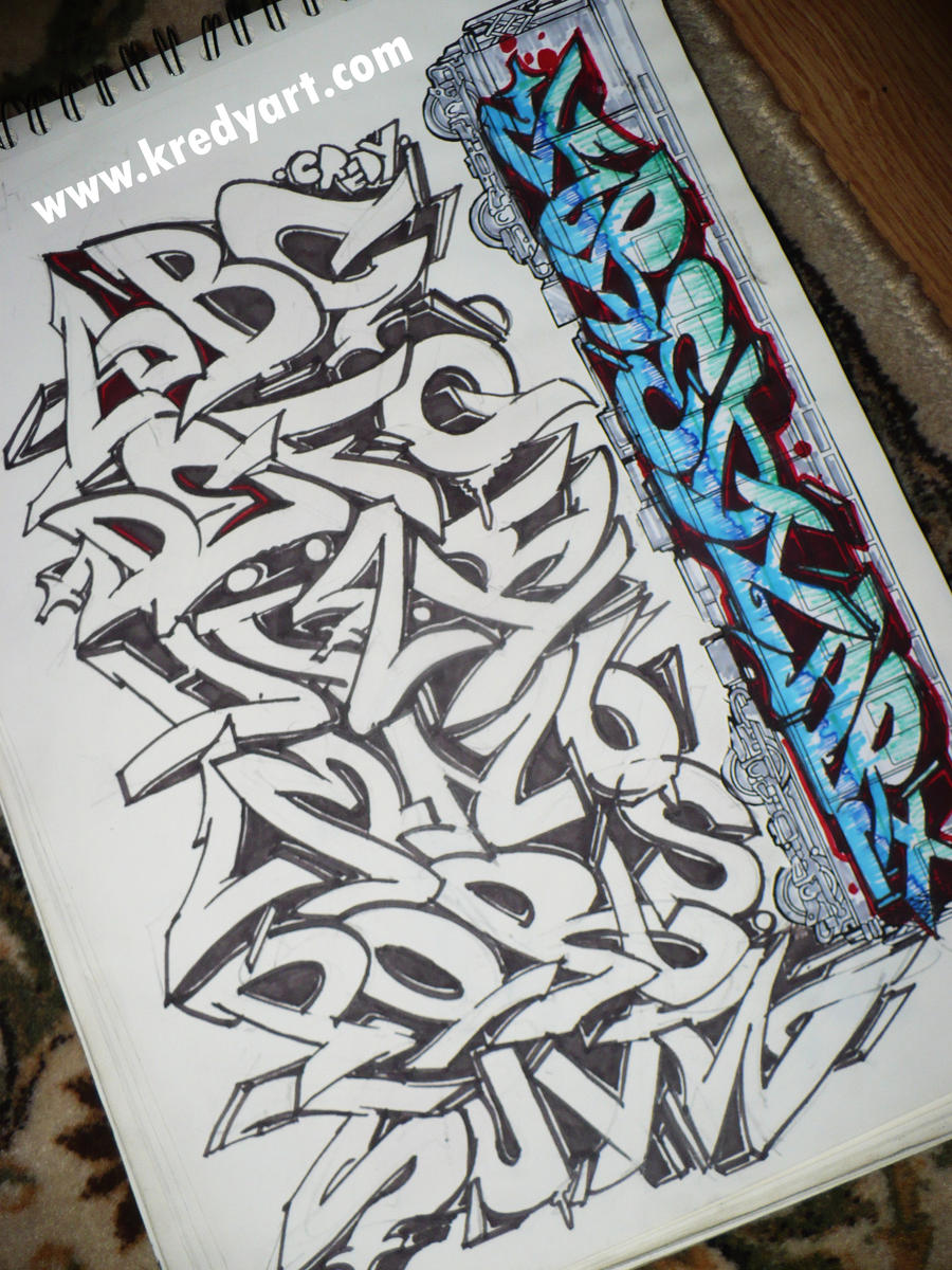 Detail Alphabet Graffiti Hard Style Nomer 13