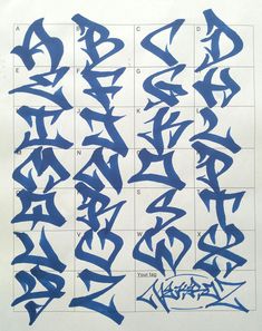 Detail Alphabet Graffiti Hard Style Nomer 3
