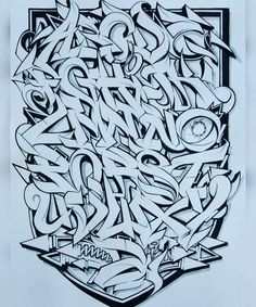 Detail Alphabet Graffiti Hard Style Nomer 6