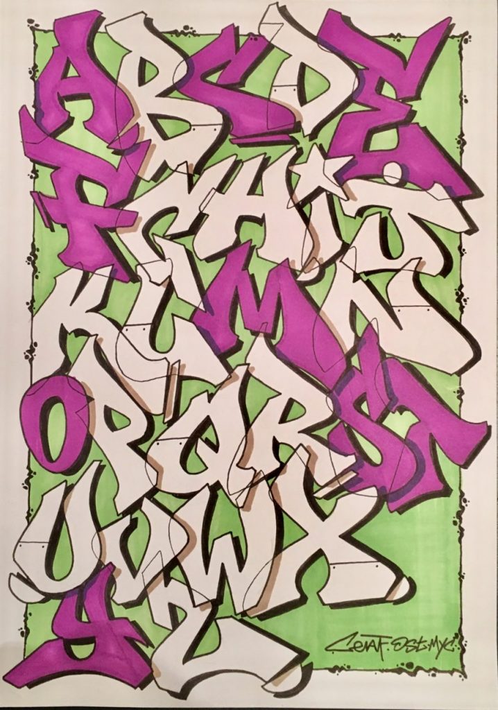 Detail Alphabet Graffiti Keren Nomer 26