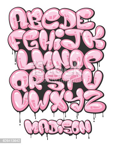 Detail Alphabet Graffiti Lava Nomer 13