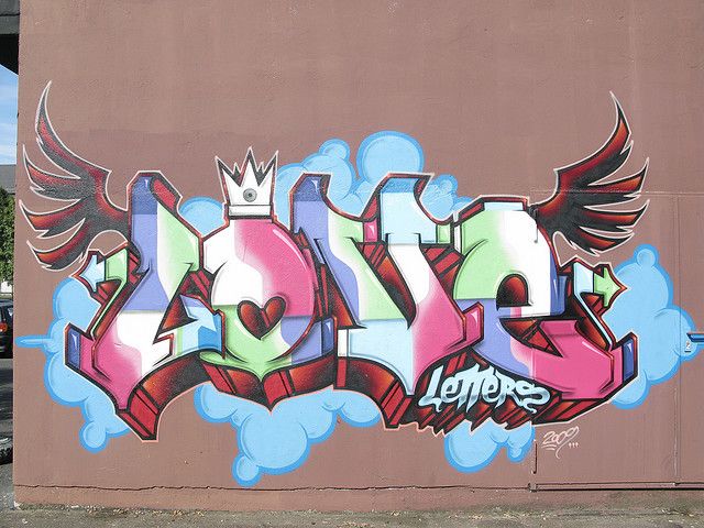 Detail Alphabet Graffiti Love Nomer 12