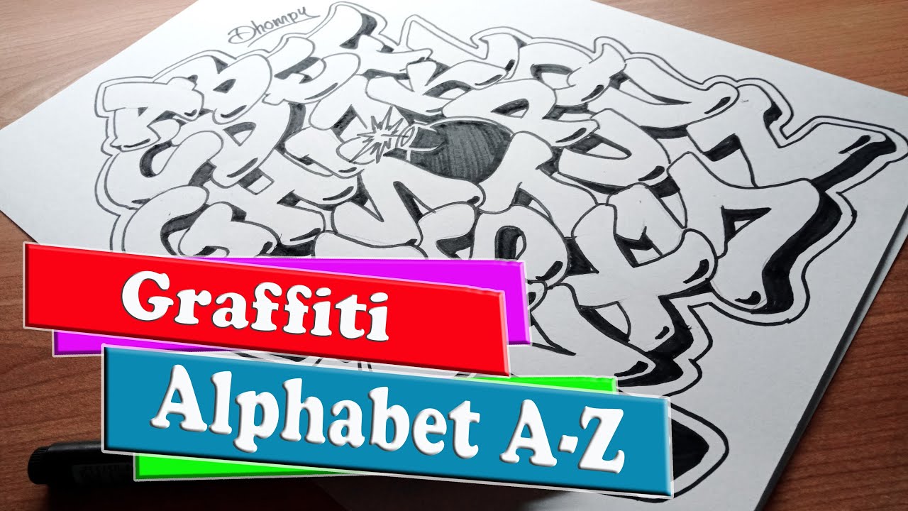 Detail Alphabet Graffiti Nama Nomer 20