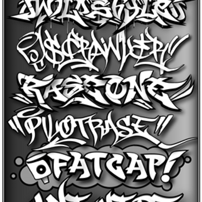 Detail Alphabet Graffiti Rumit Nomer 9