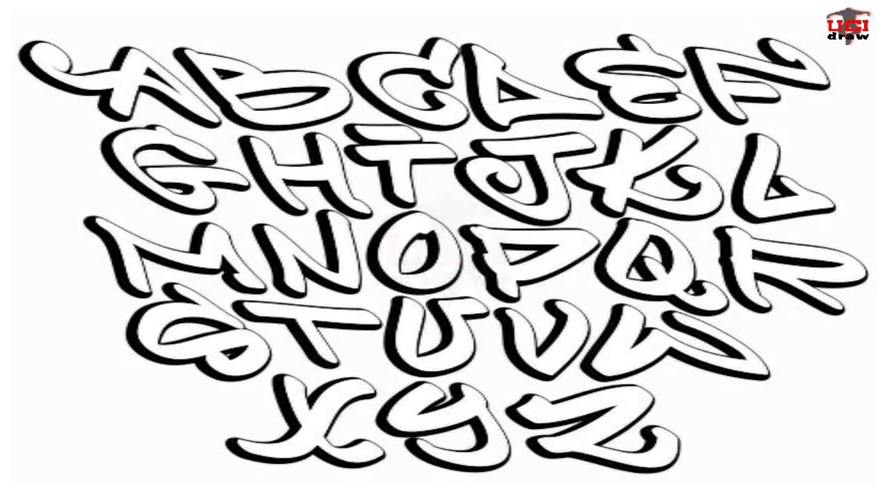 Detail Alphabet Graffiti Simple Nomer 12