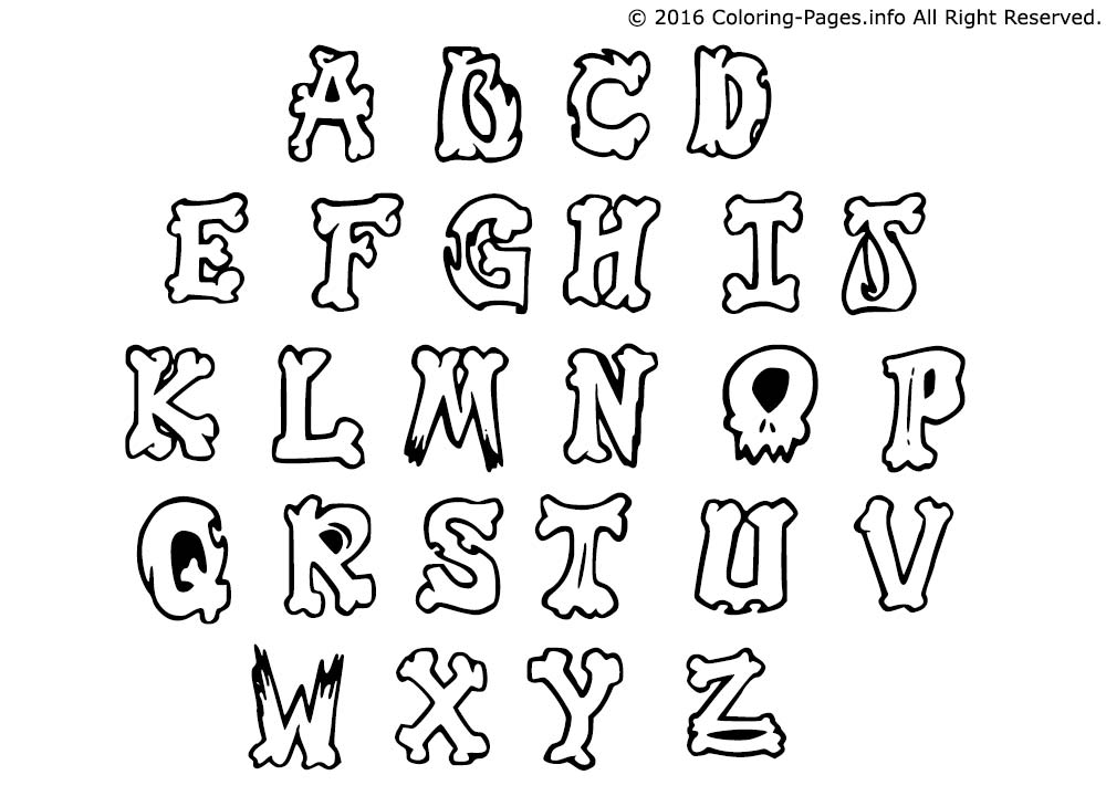 Detail Alphabet Graffiti Simple Nomer 18