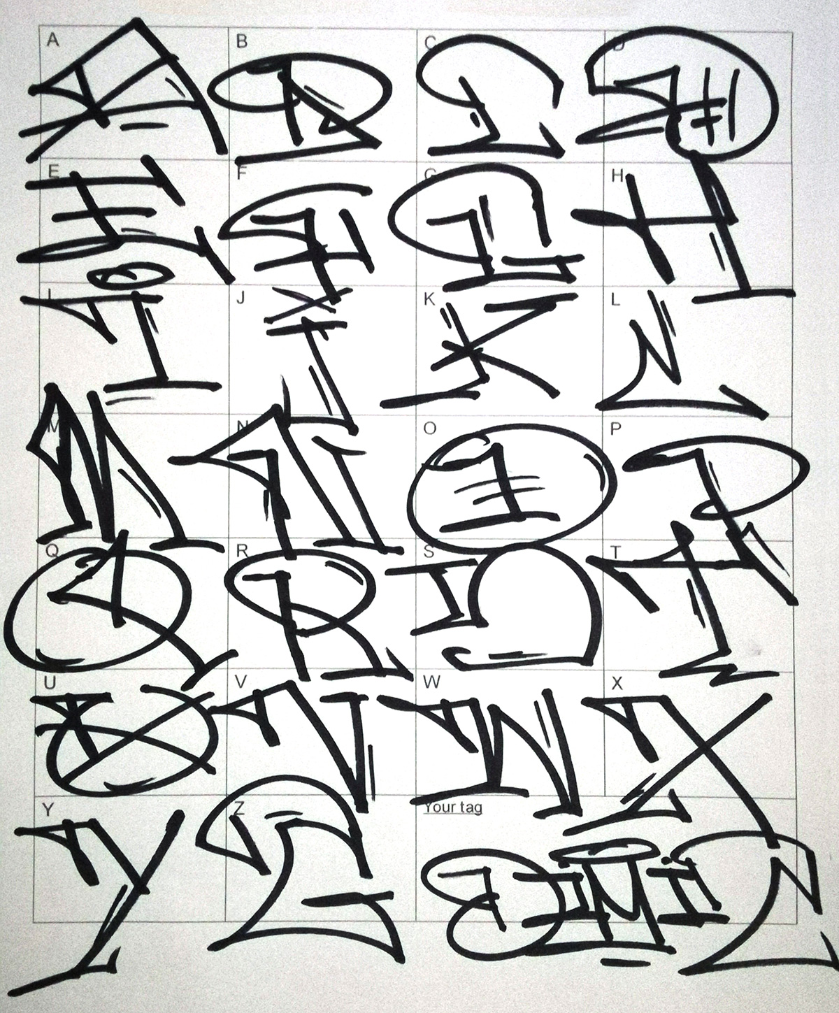 Detail Alphabet Graffiti Simple Nomer 46