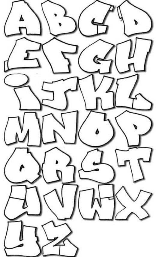 Detail Alphabet Graffiti Simple Nomer 8