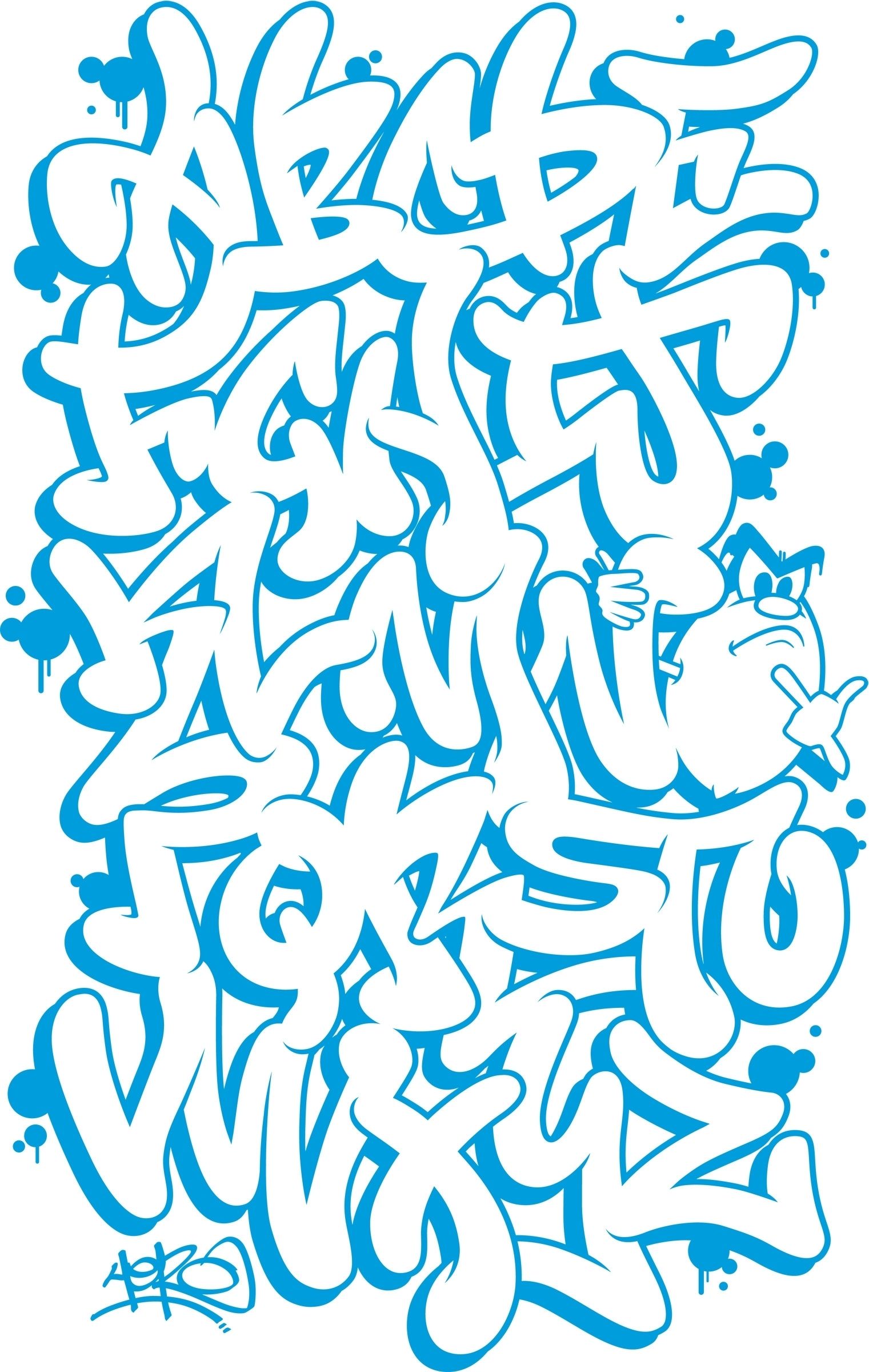 Detail Alphabet Graffiti Throw Up Nomer 32