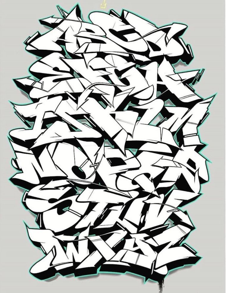 Alphabet Graffiti Wildstyle - KibrisPDR