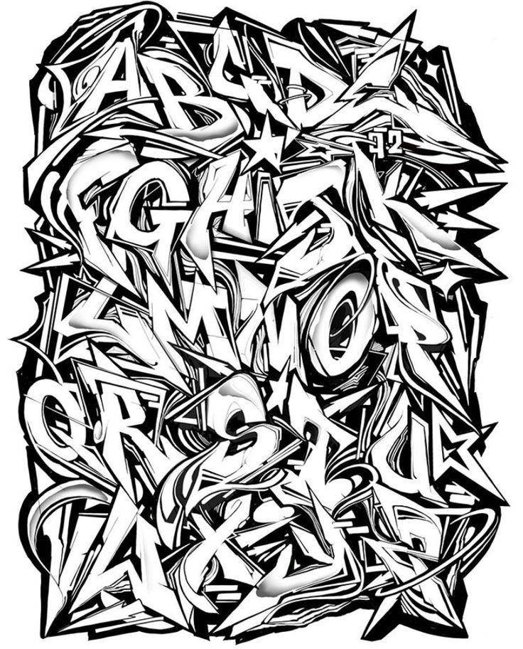 Detail Alphabet Graffiti Wildstyle Nomer 20