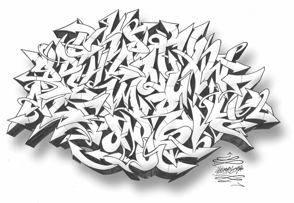 Detail Alphabet Graffiti Wildstyle Nomer 31