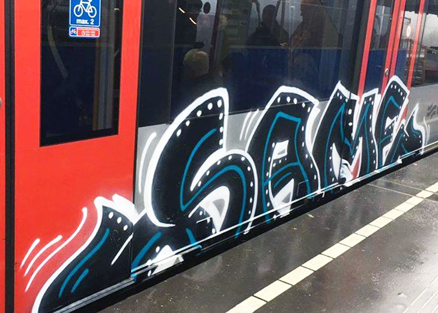 Detail Amsterdam Metro Graffiti Nomer 24