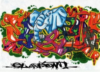 Detail Angka 43 Graffiti Nomer 2