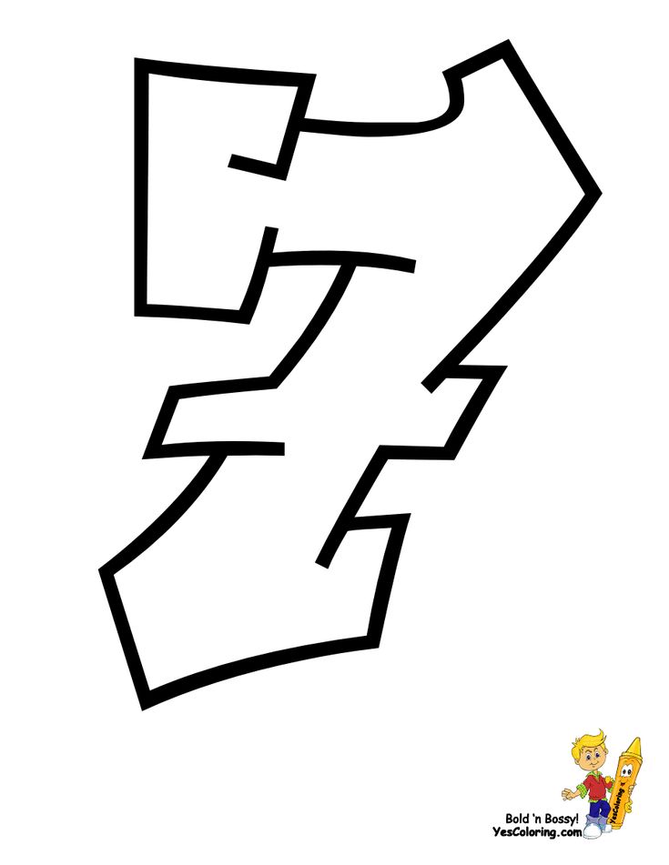 Detail Angka 7 Graffiti Nomer 3
