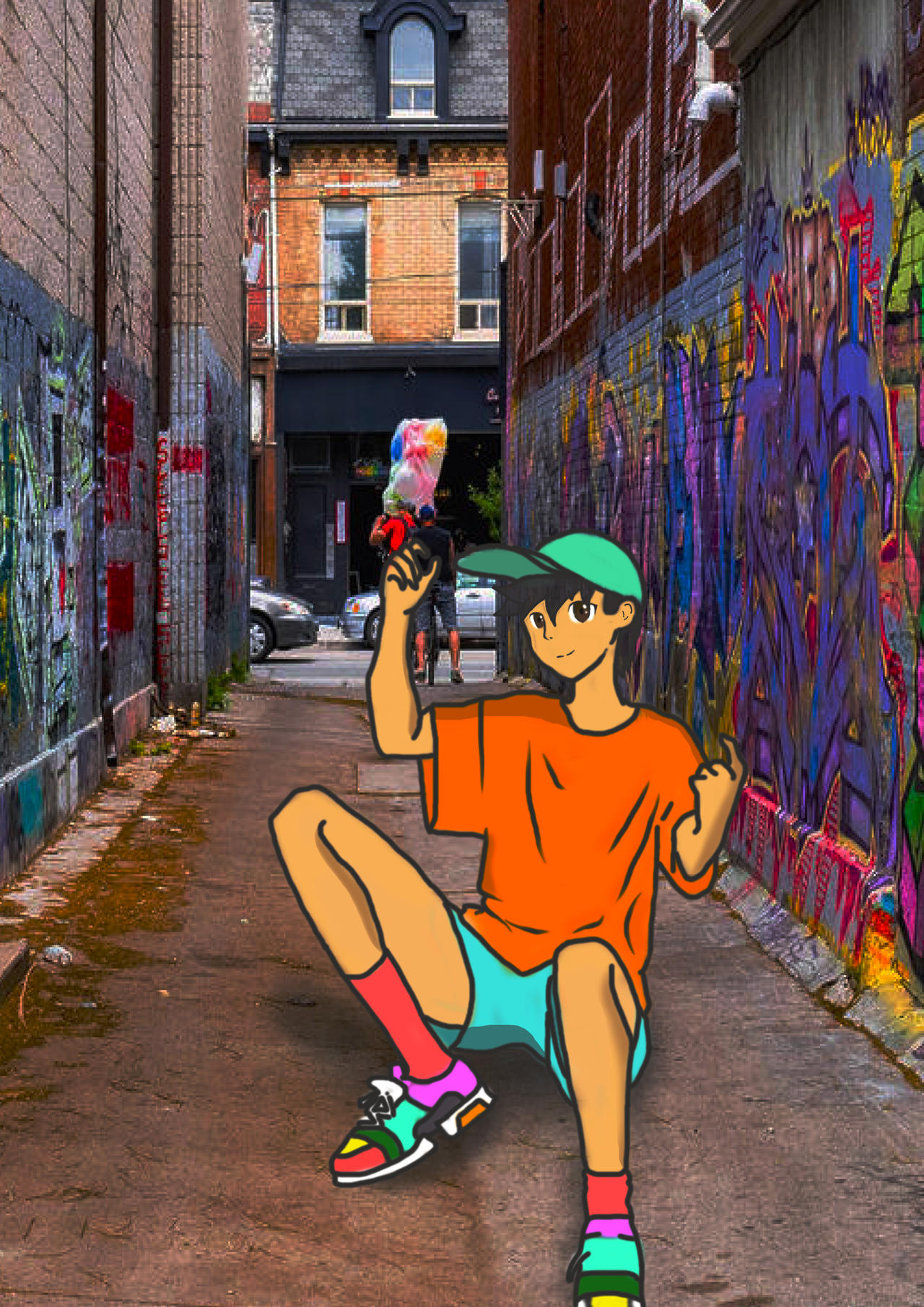 Detail Anime Boy On Graffiti Wall Nomer 37