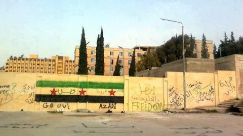 Detail Anti Regime Graffiti Syria Nomer 37