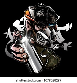 Detail Artwork Vector Graffiti Monkey Nomer 6