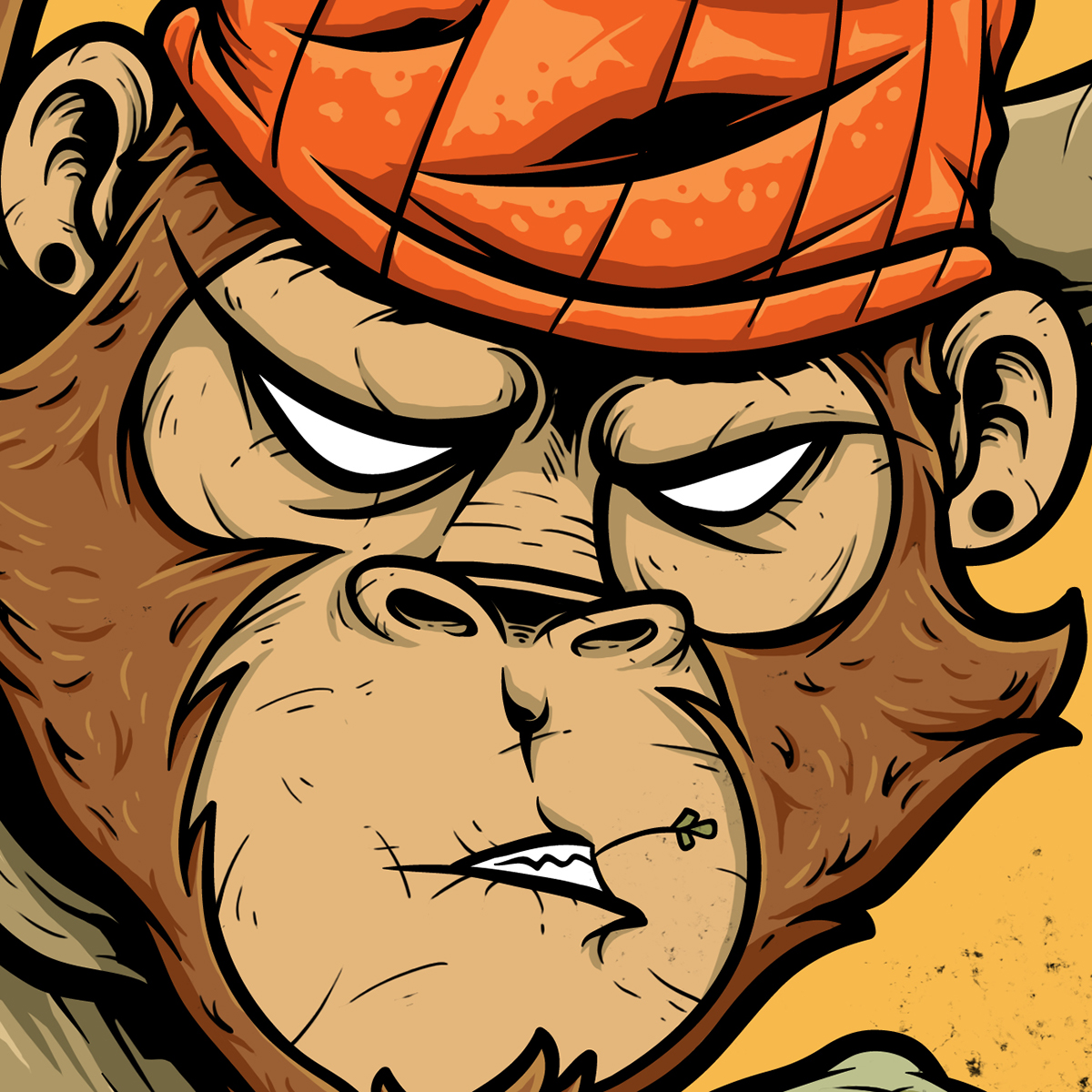 Detail Artwork Vector Graffiti Monkey Nomer 55