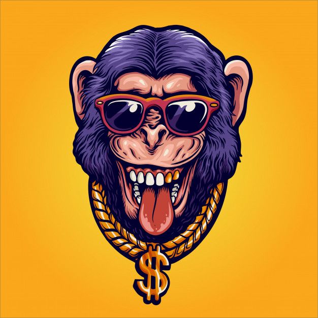 Detail Artwork Vector Graffiti Monkey Nomer 10