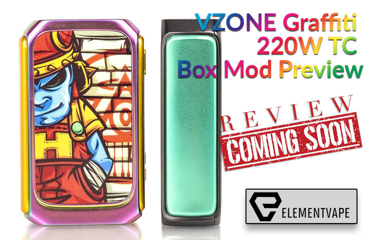 Detail Authentic Vzone Graffiti 220w Tc Box Mod Nomer 10