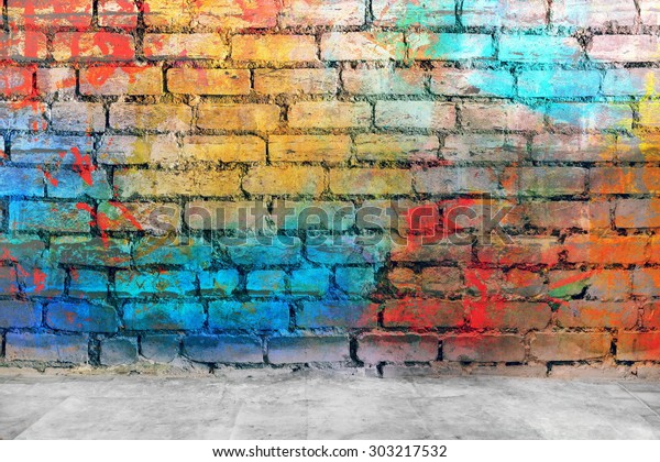 Detail Background Graffiti Batu Bata Nomer 47