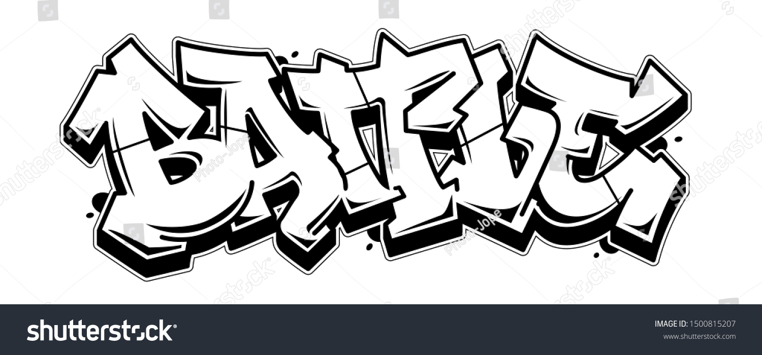 Detail Background Graffiti Hitam Putih Vector Nomer 17