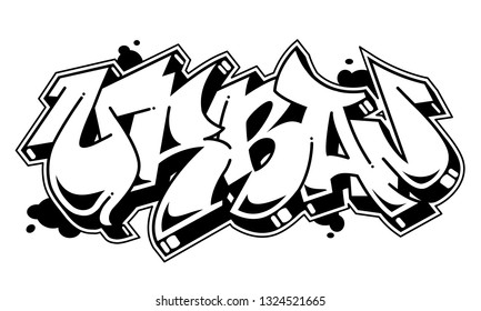Detail Background Graffiti Hitam Putih Vector Nomer 18